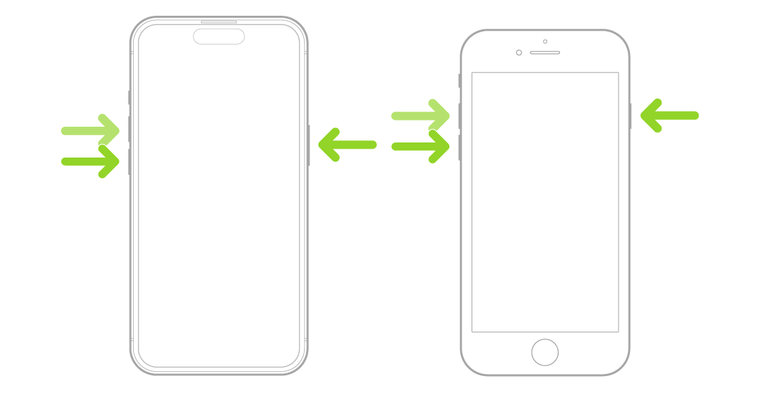iPhone強制再起動