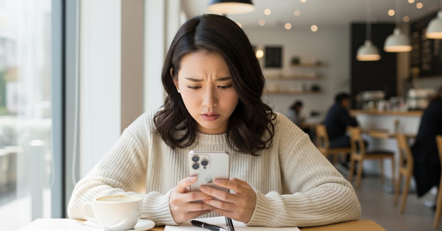 スマホが混雑しているイメージ